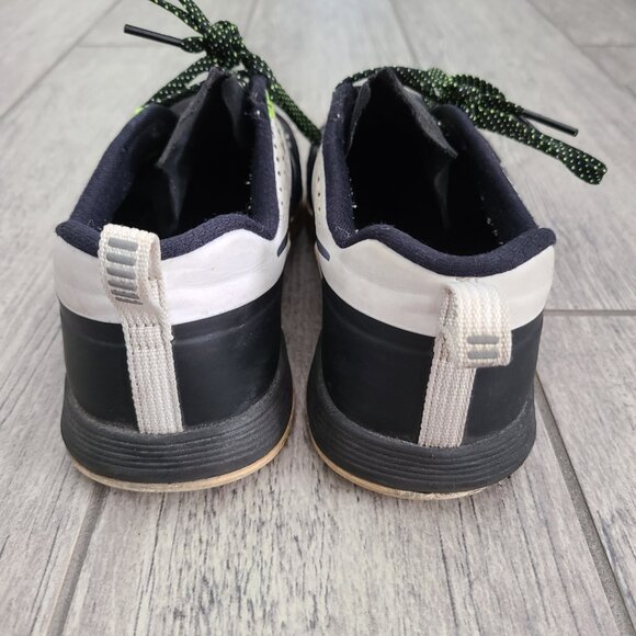 Nike Flywire women's black white and neon yellow training sneakers size 7.5 - Picture 6 of 12